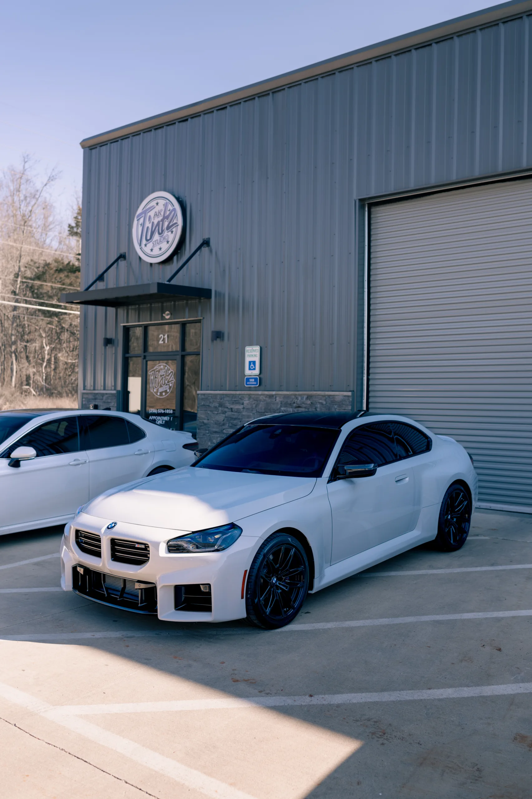 White BMW M2 - AK Tintz Studio - Huntsville Tint Shop